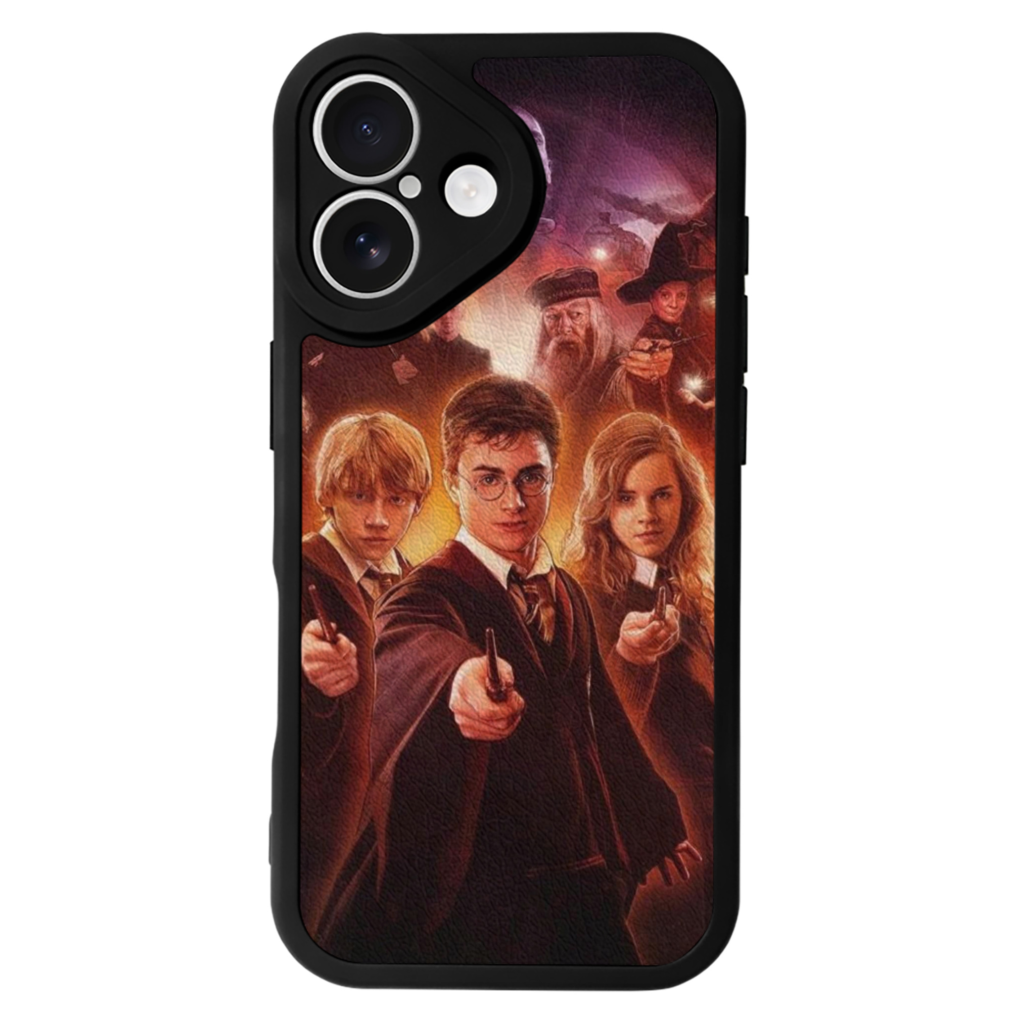 （画像用） Harry Potter ハリー・ポッターシリーズ 【iPhone 16シリーズ対応】シリコンスマホケース（レザー調） 材質：シリコン